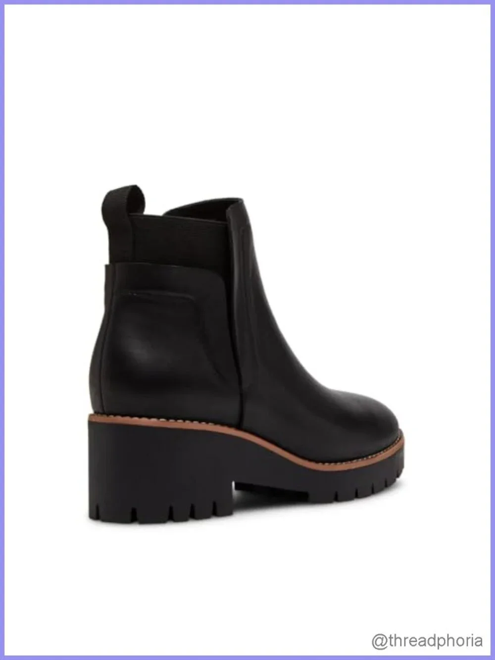 Waterproof Leather Ankle Bootie with Pull Tab and Cushioned Insole